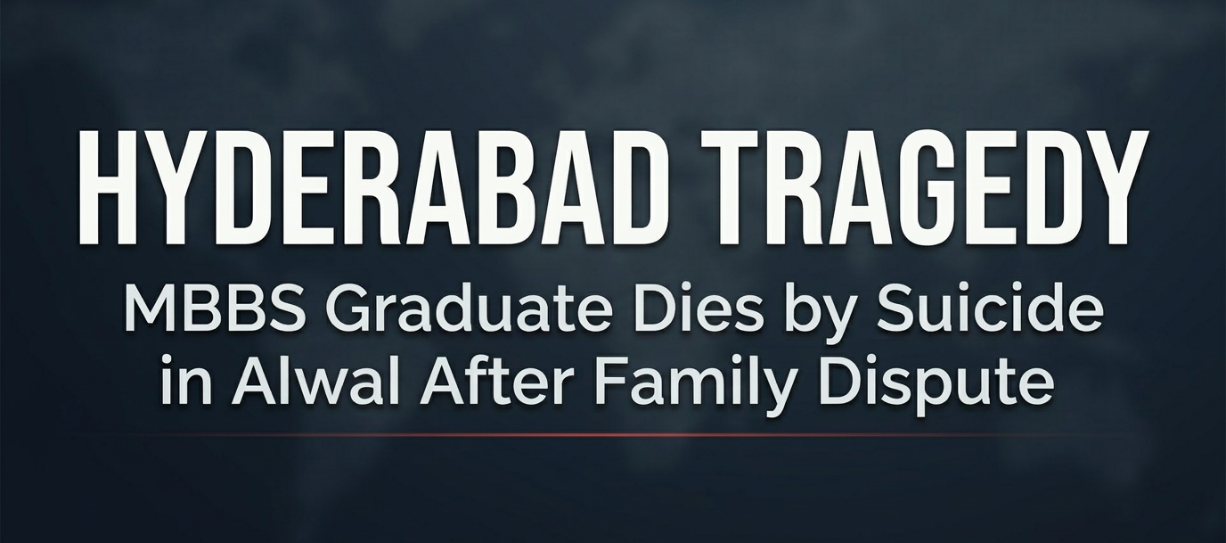 Hyderabad Tragedy: MBBS graduate dies by suicide in Alwal after family dispute